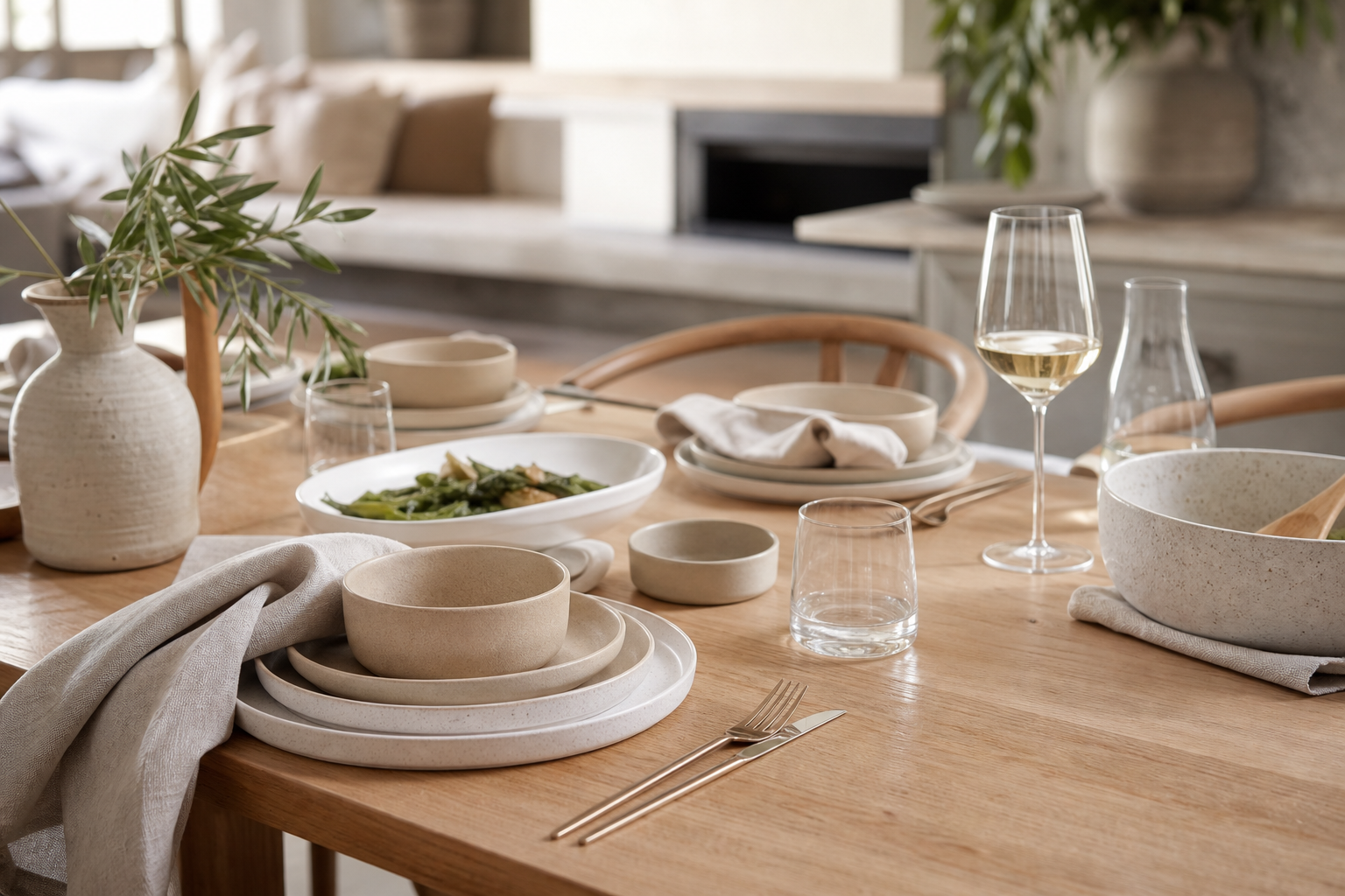 Styled What A Crock dining table