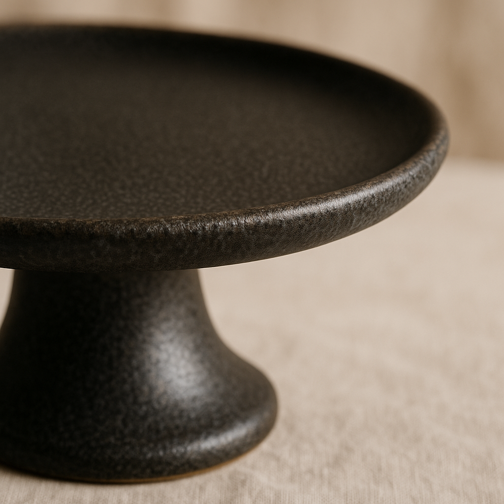 Cake stand — glaze detail