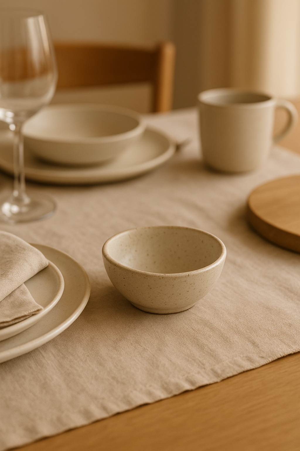 Dipping bowl — hosting scene