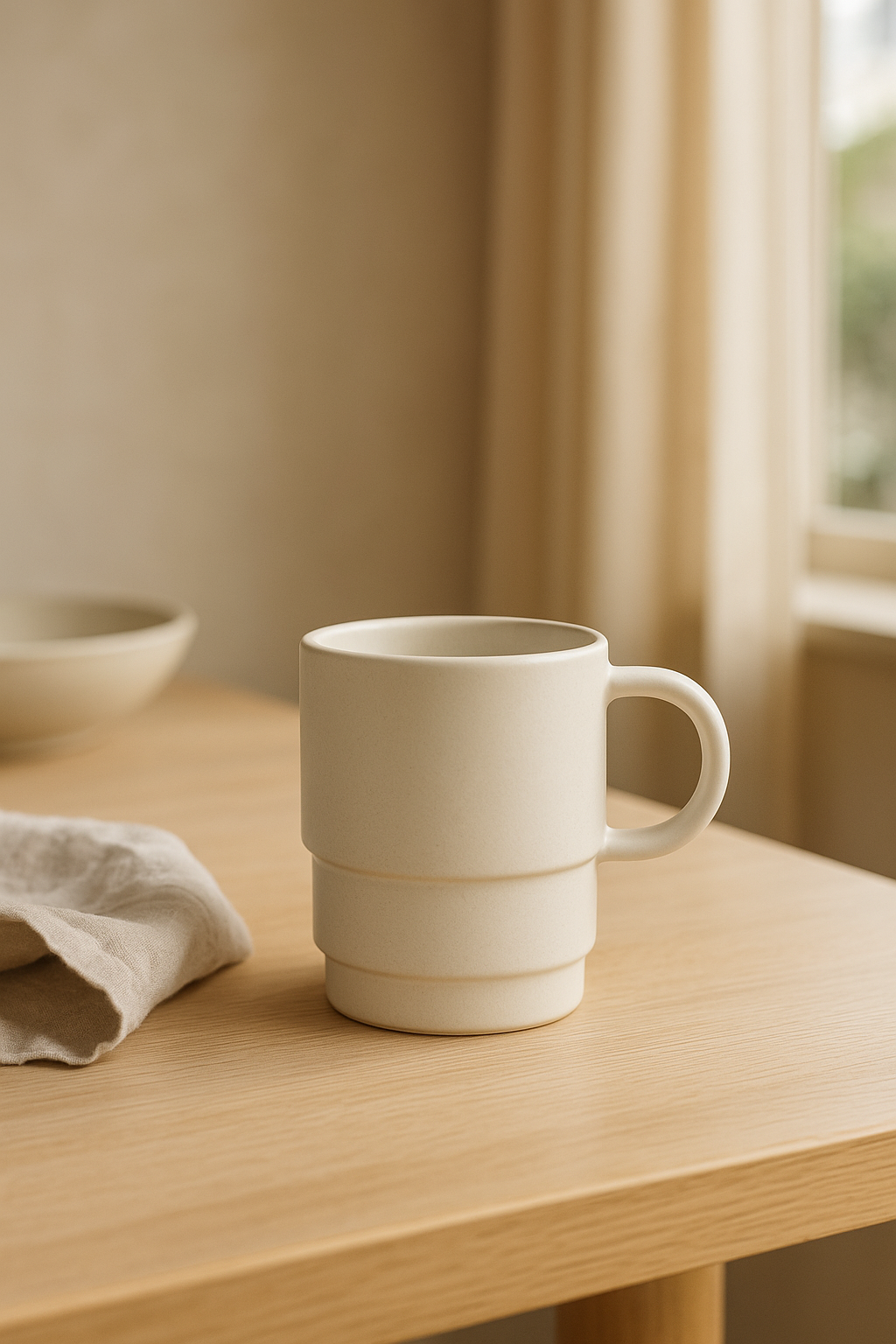 Stackable mug — table setting