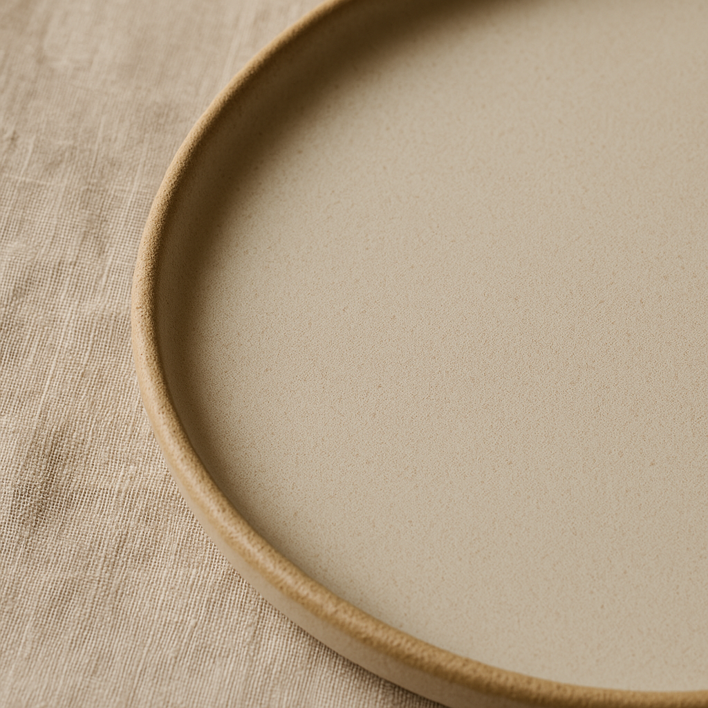 Serving platter — glaze detail
