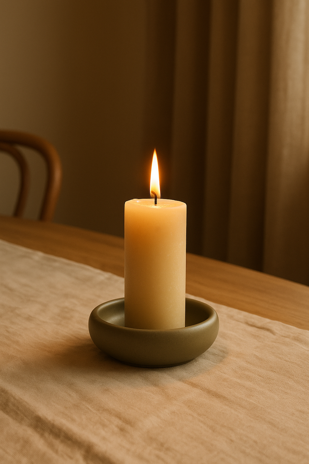 Table candle holder — hosting scene