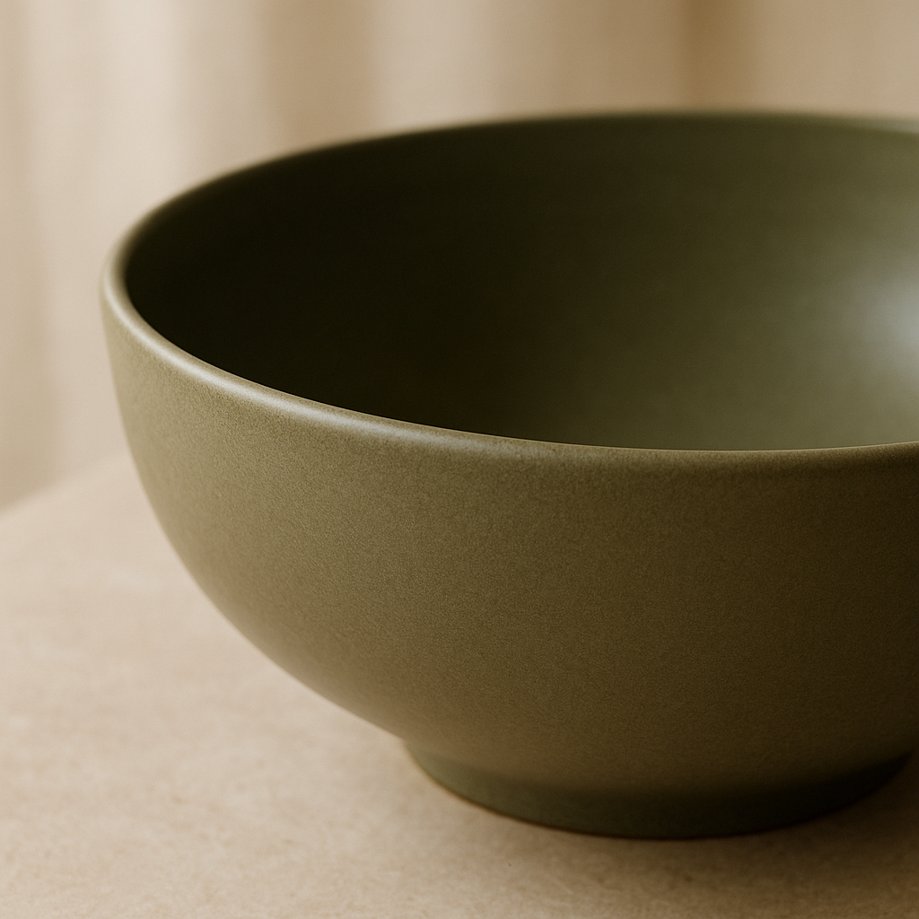 Large serving bowl — glaze detail