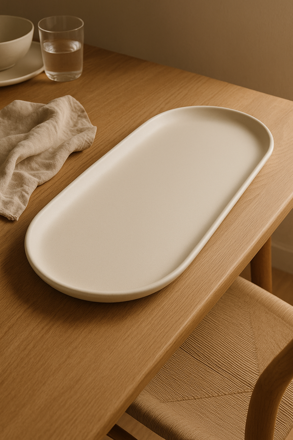 XL serving platter — table setting