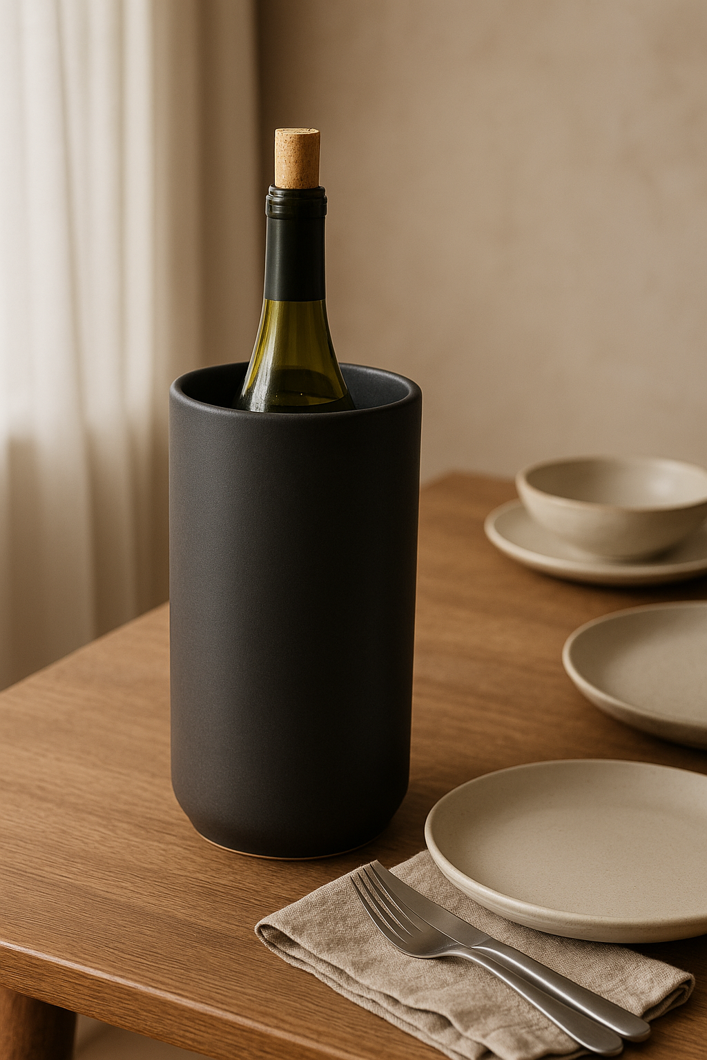 Wine cooler — table setting