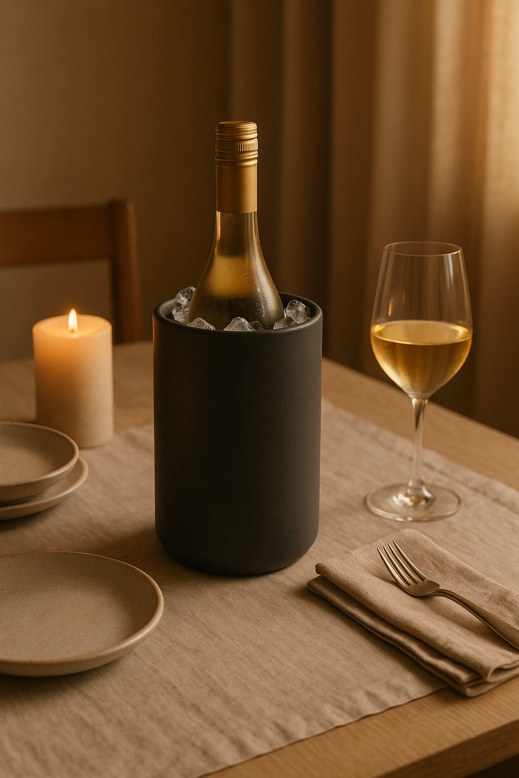 Wine cooler — hosting scene