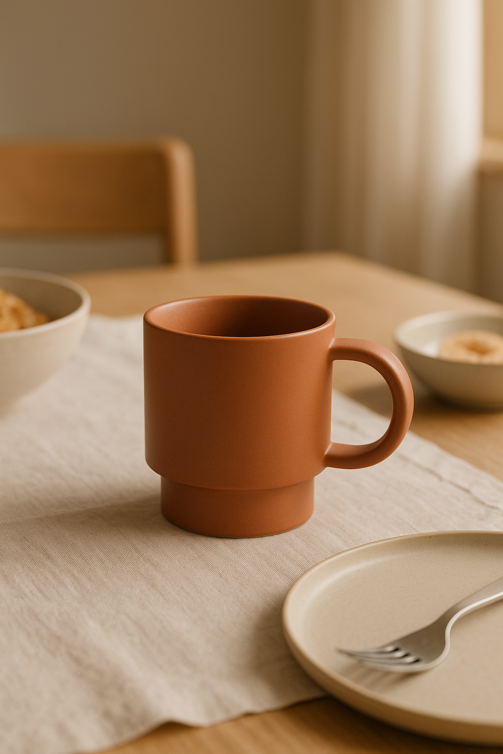 Statement mug — table setting
