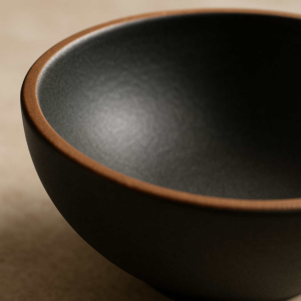 Sculptural bowl — glaze detail